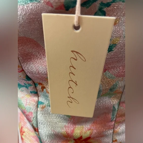 NWT Hutch Arlie Dress in Multi Azalea Garden Shimmer Jacquard Size Small